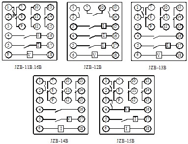JZB-16B內部端子圖