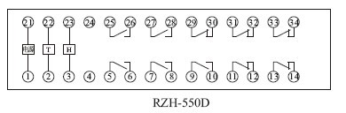  RZH-D產品內部接線圖