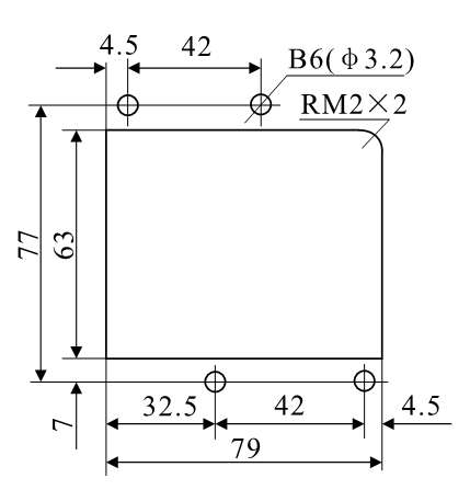 DZ-3E/44、DZ-3E/44J安裝開孔尺寸圖