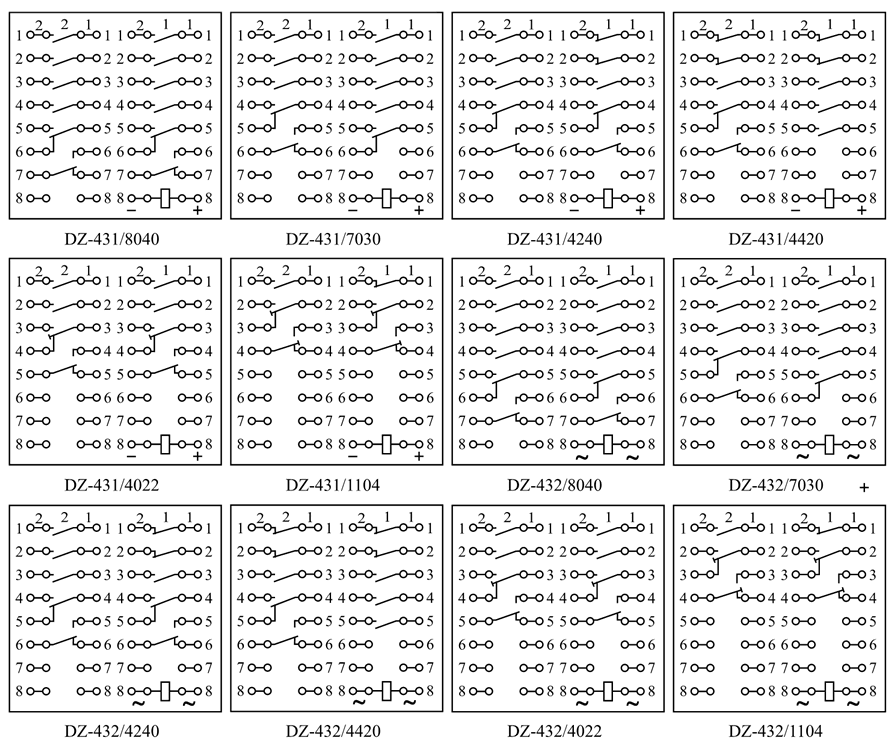 DZ-432/4420內部接線圖