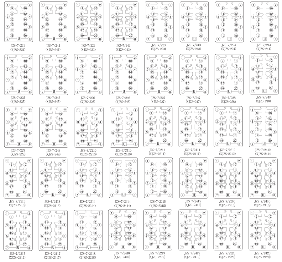 JZS-7/2419內部接線圖