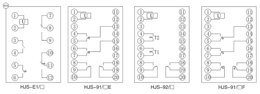 HJS-91/4F內部接線圖