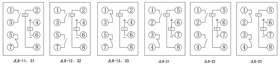 JL8-21內(nèi)部接線圖