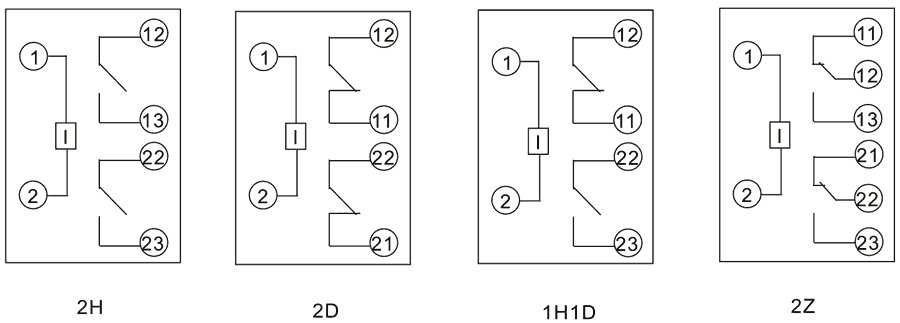 HDLN-1-2D-2內(nèi)部接線圖