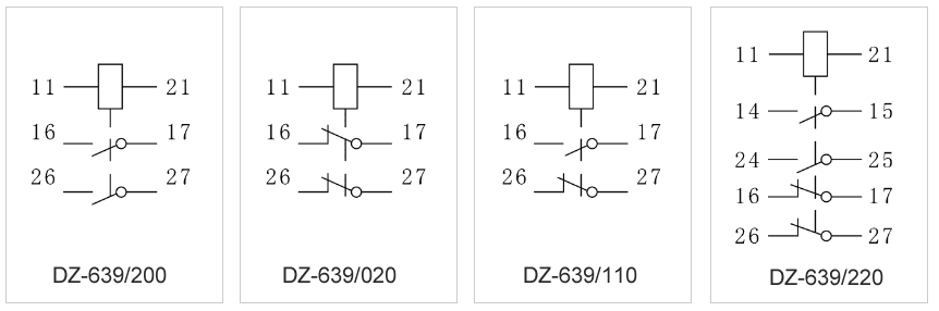 DZ-639/110內部接線圖