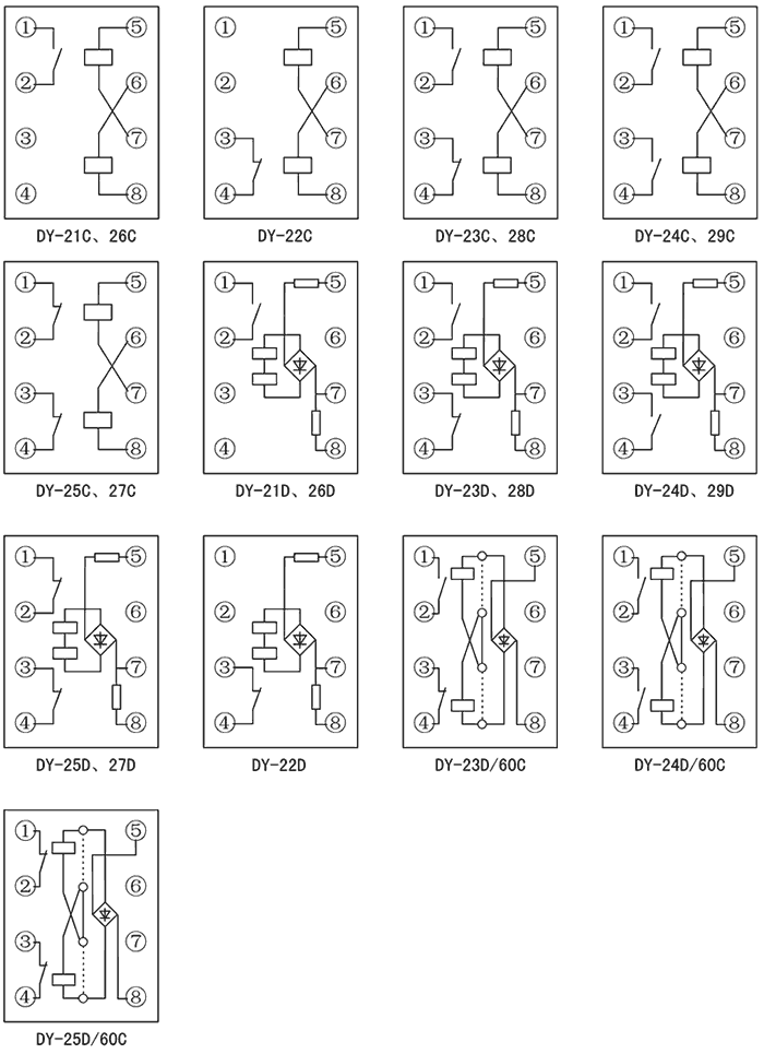 DY-21D內部接線圖