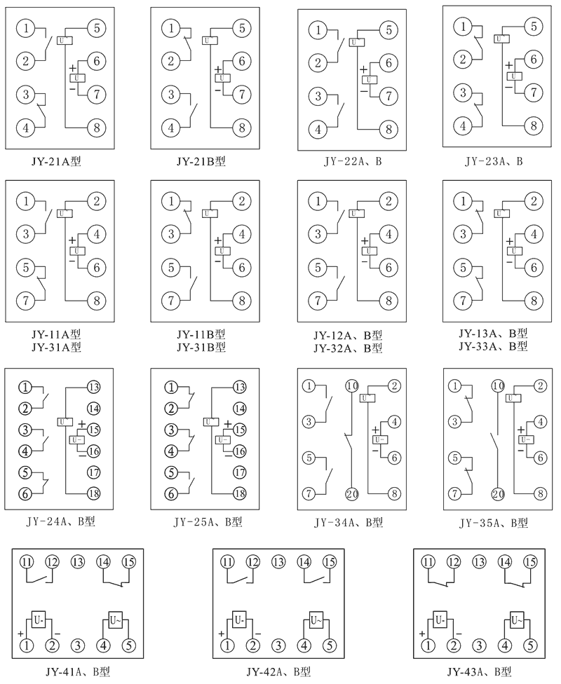 JY-43B內部接線圖