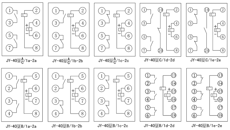 JY-40A/2C內部接線圖