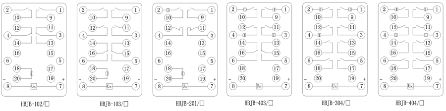 HBJB-404/2內(nèi)部接線(xiàn)圖